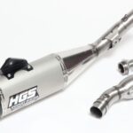 HGS Exhaust system 4T Complete set new design  KTM350SX-F 2019-22 Carbon end cap